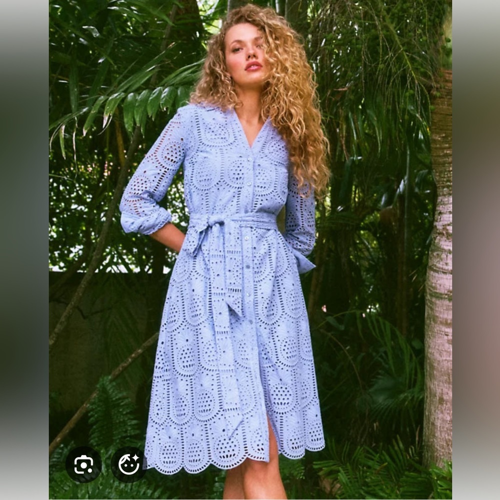 Lilly Eira Midi Shirtdress NWT - Picture 5 of 9